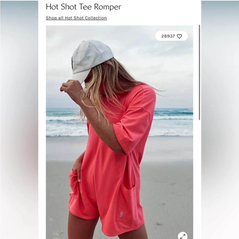 NWT Free People Hot Shot tee romper